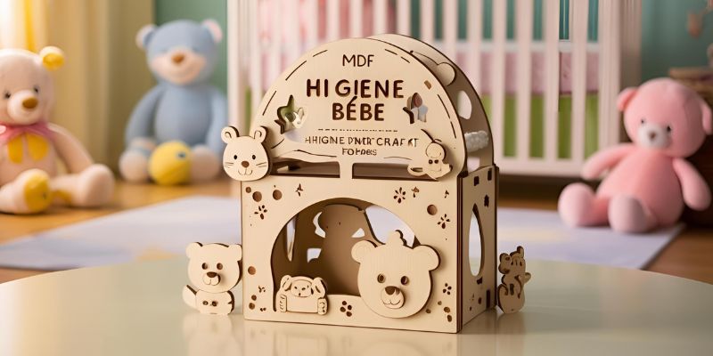 8 Kit Higiene Bebe MDF Crafts for Babies