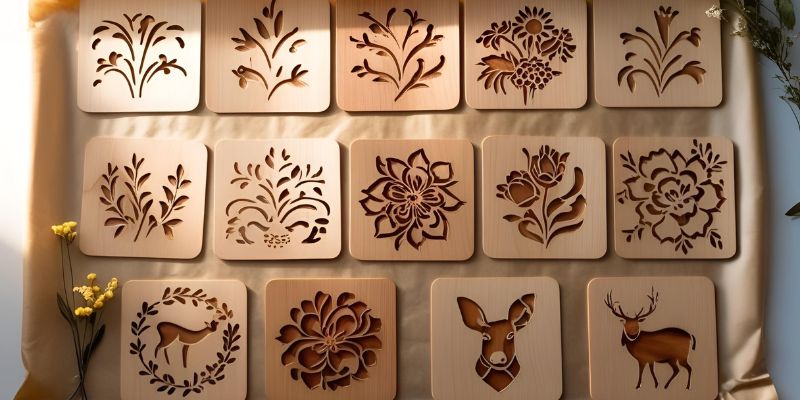12 Wood Burning Patterns Stencil to Trace