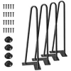 SMARTSTANDARD 16 in Hairpin Furniture Legs 4-Pack