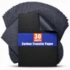 Black carbon transfer paper for tracing patterns onto wood