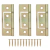 Lashow 6-pack bifold door hinges, brushed brass