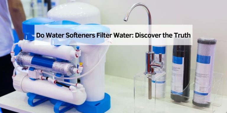Do Water Softeners Filter Water