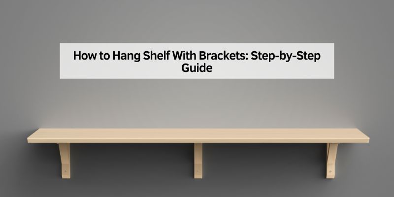 How to Hang Shelf With Brackets