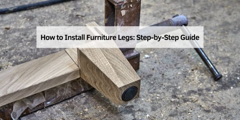 How to Install Furniture Legs