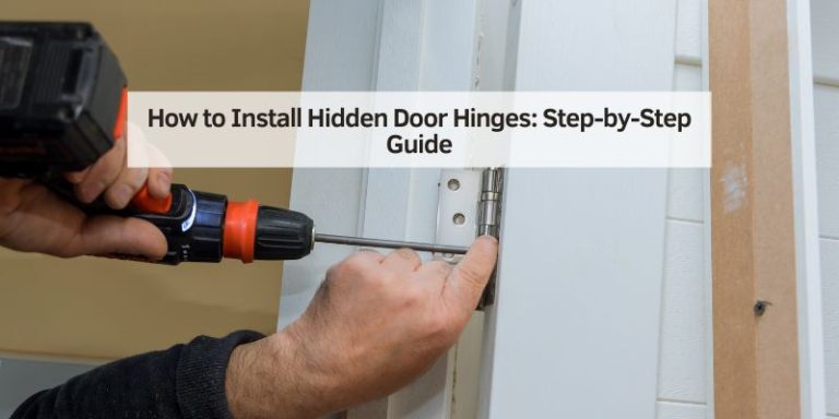 How to Install Hidden Door Hinges