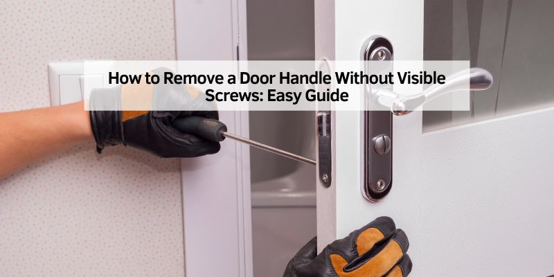 How to Remove a Door Handle Without Visible Screws