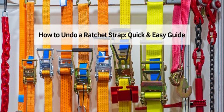 How to Undo a Ratchet Strap