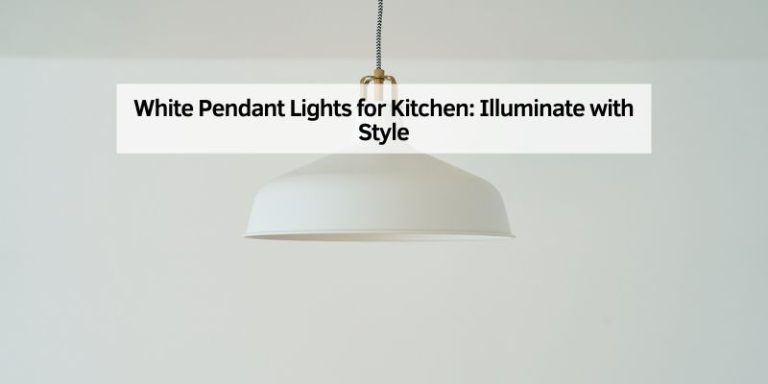 White Pendant Lights for Kitchen