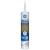 Clear silicone sealant for sealing a door threshold gap
