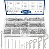 Cotter pin assortment kit with 13 pin sizes, 220 pieces