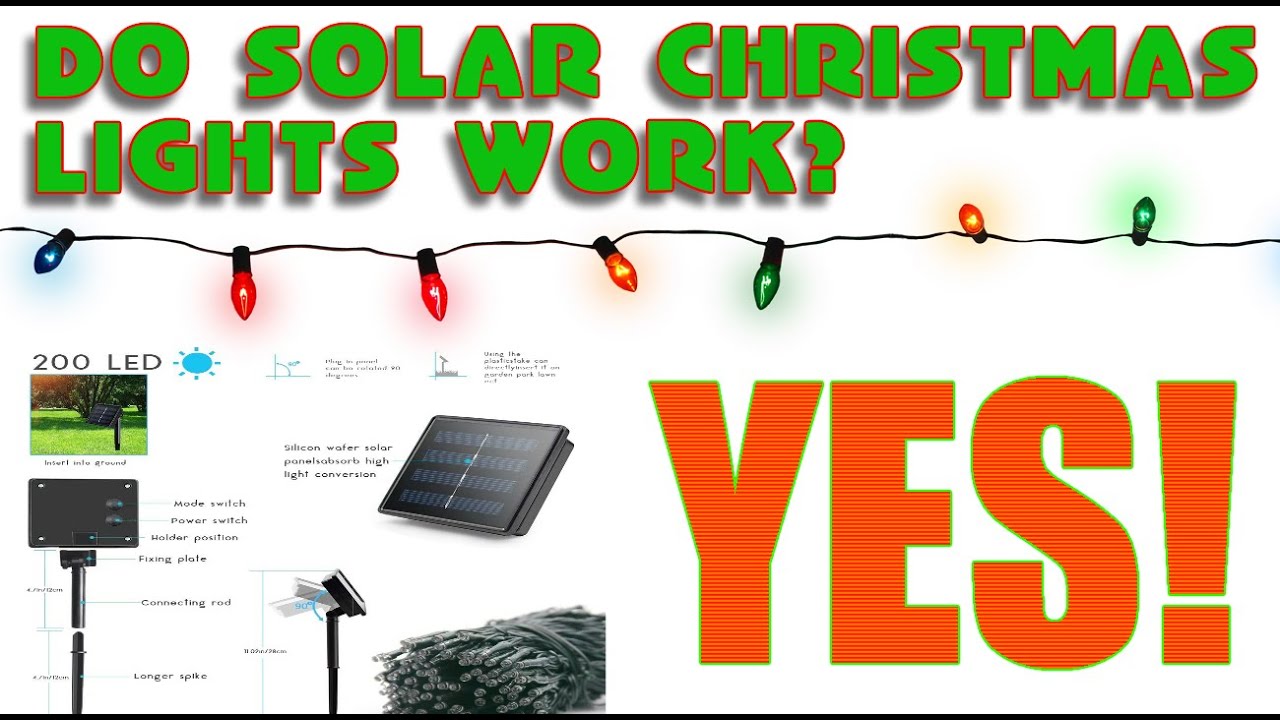 Do Solar Powered Christmas Lights Work