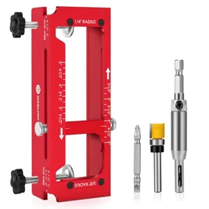 Aluminum Door Hinge Jig Template Kit for Router
