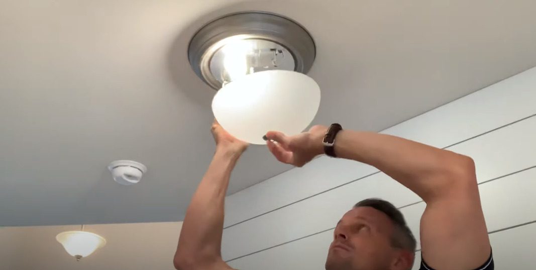 How to Change a Light Bulb in Ceiling Fixture