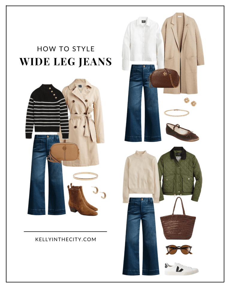 How to Dress Wide Leg Jeans