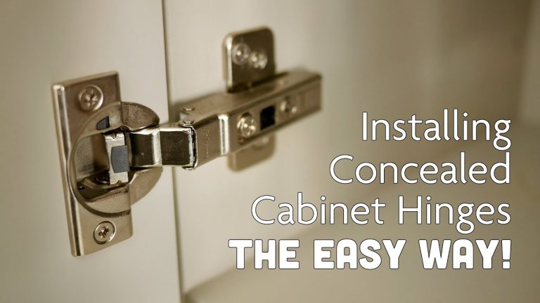 How to Install Hinges on Cabinet Doors