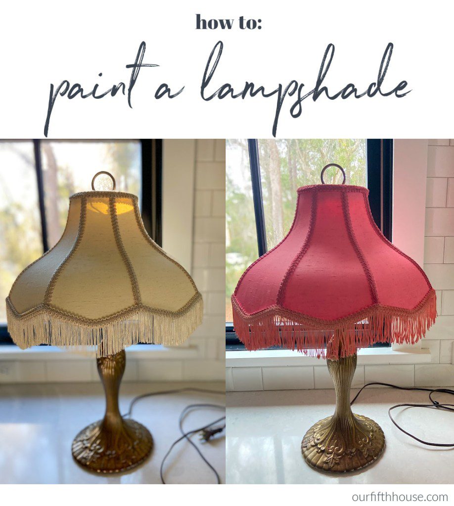 How to Paint a Lampshade