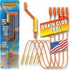 FlexiSnake Drain Weasel sink snake hair clog remover tool kit