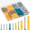 Drywall anchors and screws assortment kit
