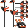 Bar clamp set for woodworking
