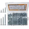JEGONFRI wood screw assortment kit, 209 pieces, 6 sizes