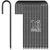 Besitu 12 inch rebar J hook ground stakes 16-pack