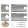 cabinet hinge repair plate stainless steel