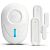 wireless door alarm chime with magnetic contact sensor