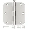 6-pack brushed nickel interior door hinges, 3.5 inch