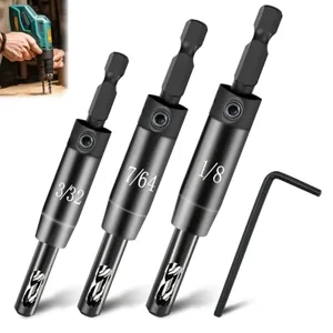 Self-Centering Hinge Drill Bit (VIX Bit Set)