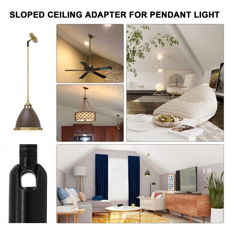 Sloped Ceiling Adapter for Pendant Light