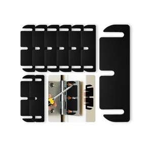 12-Pack Black Hinge Spacers, 3.5 Inch
