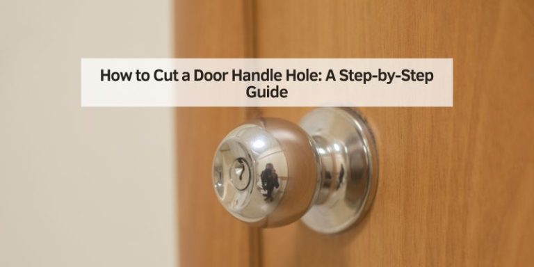 How to Cut a Door Handle Hole