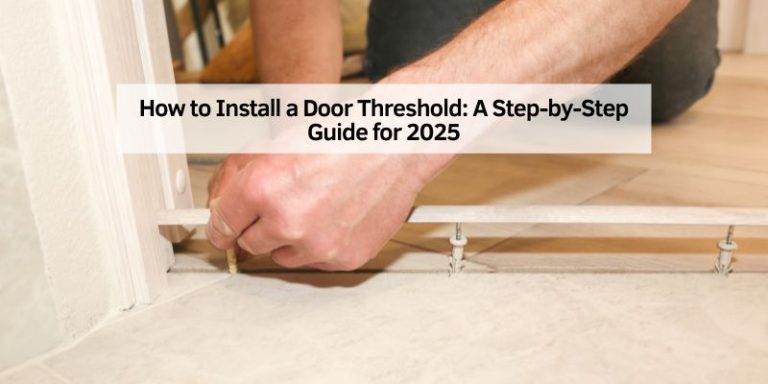 How to Install a Door Threshold