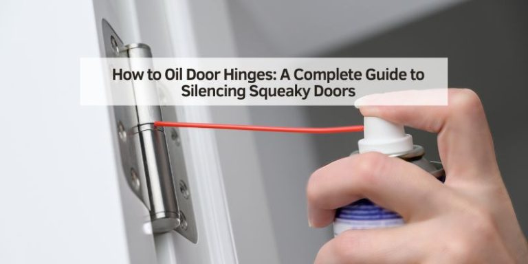 How to Oil Door Hinges