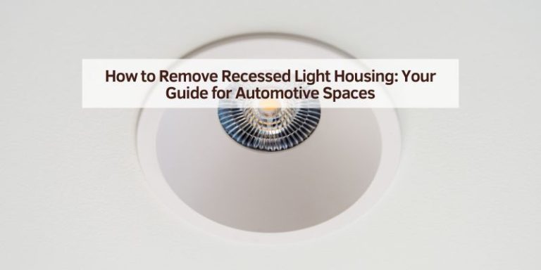 How to Remove Recessed Light Housing