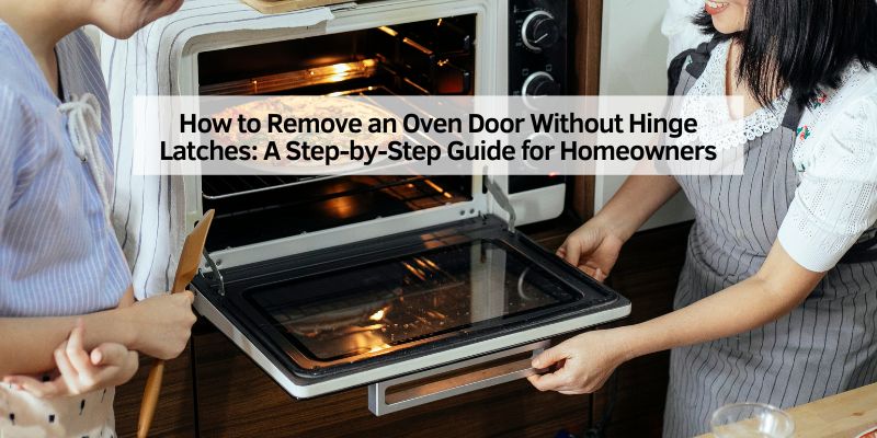 How to Remove an Oven Door Without Hinge Latches