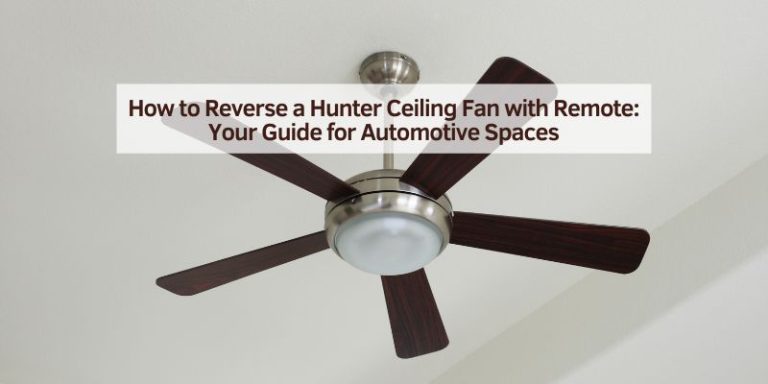 How to Reverse a Hunter Ceiling Fan with Remote