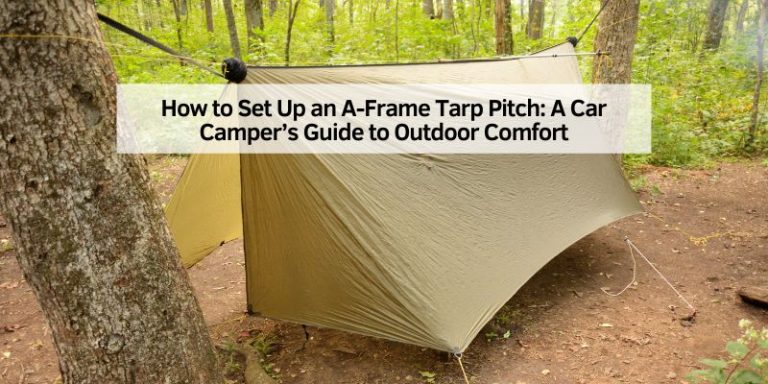 How to Set Up an A-Frame Tarp Pitch