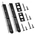Flush bolt hardware set for French door passive panel