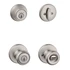 Kwikset Tylo entry door knob and deadbolt combo set