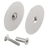 Prime-Line steel door hole cover plate satin nickel