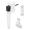 Prime-Line white push button screen door latch set