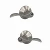 Schlage Accent Keyed Entry Door Handle, Satin Nickel