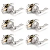 Gobrico privacy door lever 6-pack