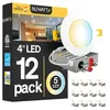 NuWatt IC-Rated Canless Wafer Light 12-Pack