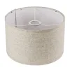 Beige Linen Drum Lampshade with Spider Fitter