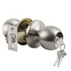 BESTTEN keyed entry door knob with lock, satin nickel