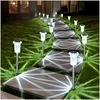 DenicMic solar pathway lights outdoor 10 pack