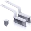 V shape stiff bristle grout cleaning brush