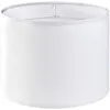 white textured drum lamp shade, 13 inch, spider fitter